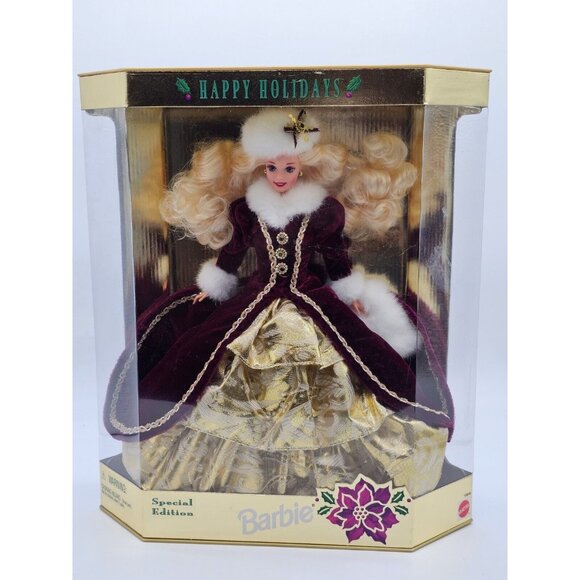 Barbie Holiday 1996 Christmas Happy Holidays Barbie Doll Mattel Special Edition